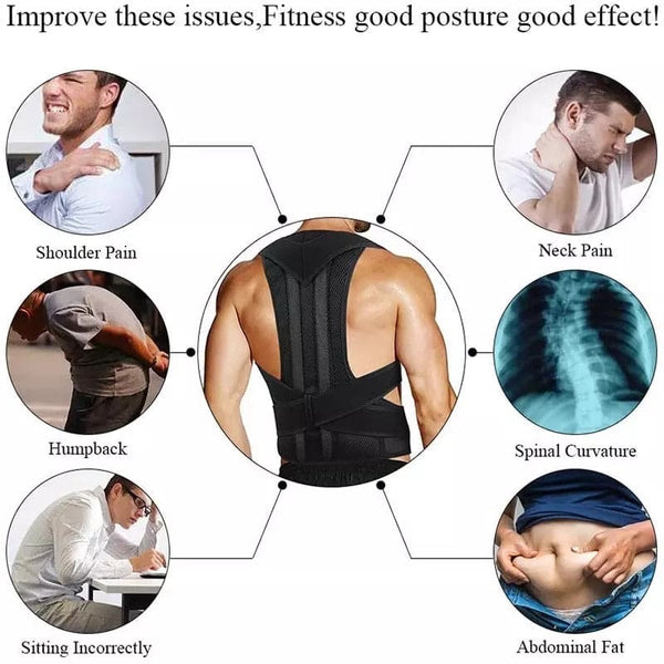 Sports Safety Shaper – Adjustable Posture Corrector Back Brace